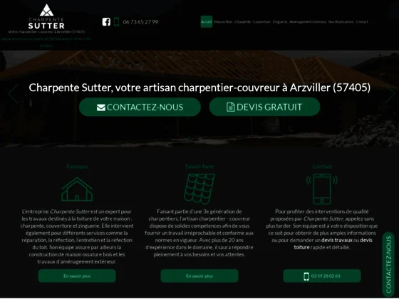 Artisan charpentier à Arzviller 