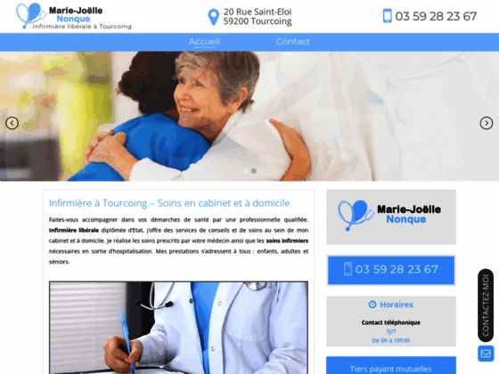 Infirmière injection à Tourcoing