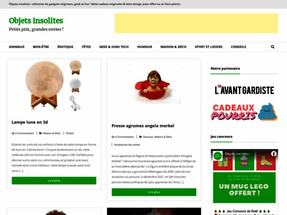 Objets insolites pas chers