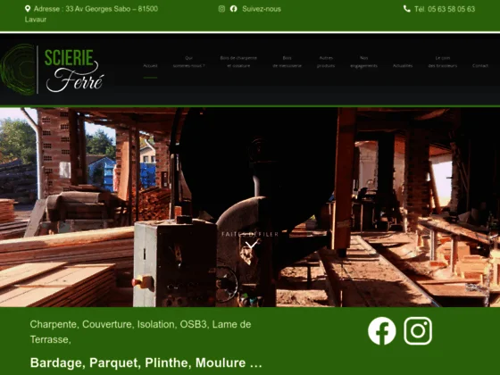 Scierie bois près de Toulouse