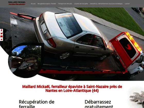 Maillard Mickaël : ferrailleur épaviste & location de bennes à Saint-Nazaire (44)