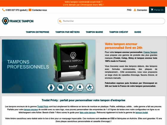 Utilisez un cachet personnalisé pour votre entreprise