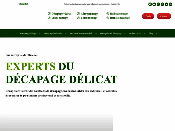 Décapage ecoresponsable 
