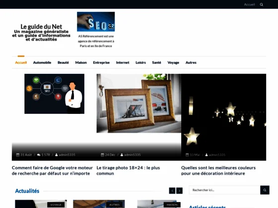 Le guide du net Le guide du web Magazine d'actualités Magazine généraliste Blog d'actualités Toutes 