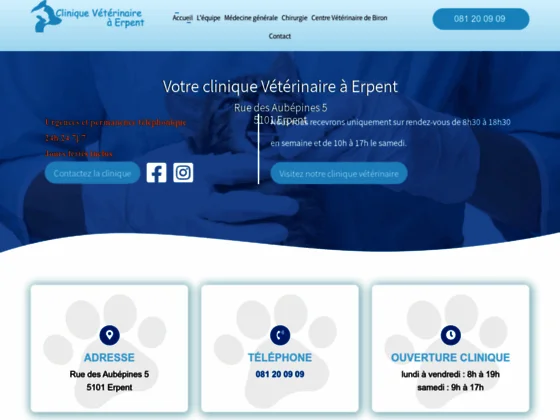 Médecine vétérinaire à Erpent