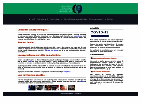 Cédric Mathon Psychologue Ales