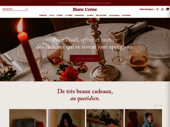 Linge de maison haut de gamme