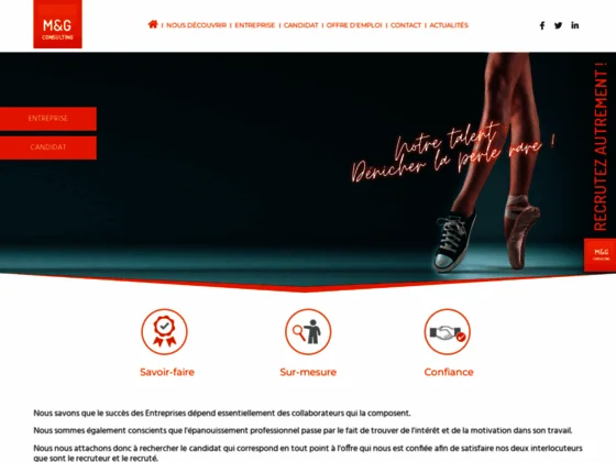 M&G Consulting : cabinet de formation, recrutement & offres d'emploi à Orléans - Région Centre | Loi