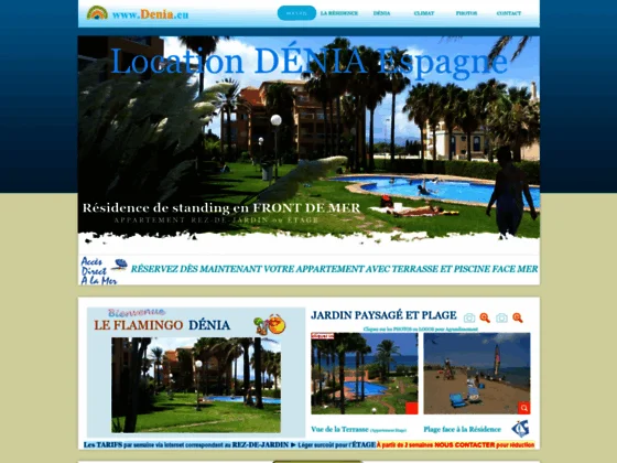 Location appartement à Dénia face à la mer en Espagne