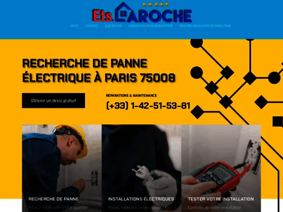 Electricien paris 8e