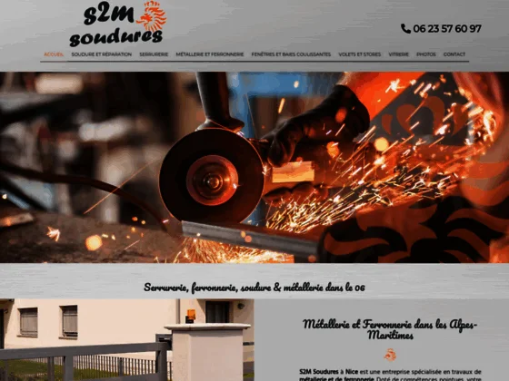 S2M Soudures : serrurerie métallerie, menuiserie aluminium & fabrication ferronnerie à Nice | Alpes-