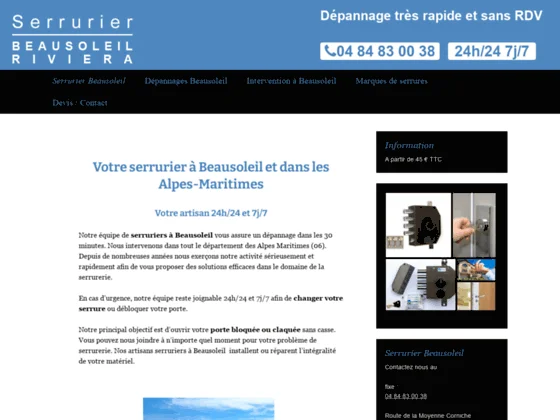 Serrurier Beausoleil Riviera