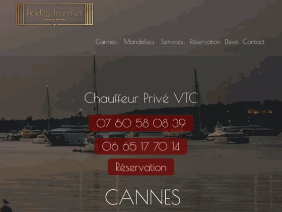 VTC Cannes - Fidelity Transfert
