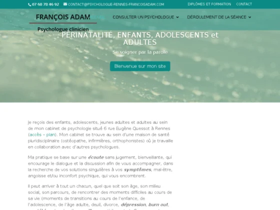 Psychologue Rennes François Adam