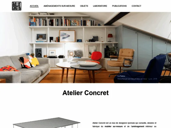 Atelier Concret : mobilier sur-mesure