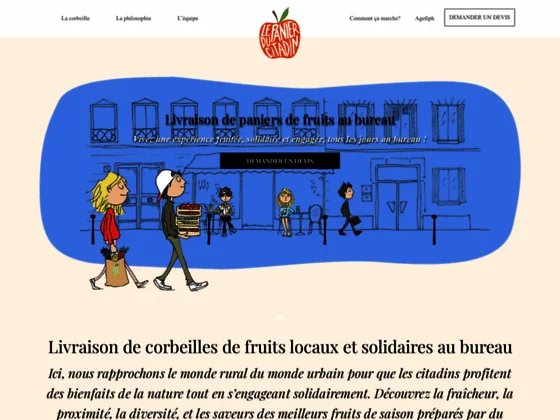 Le panier du citadin - Livraison corbeille de fruits et panier de fruits et légumes