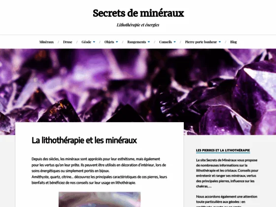 Secrets de Minéraux