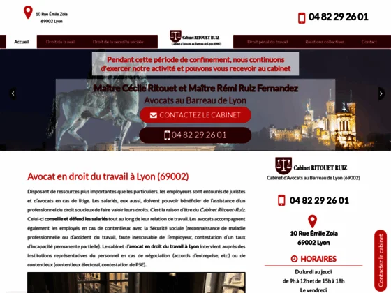  Avocat en droit social à Lyon, Cabinet Ritouet-Ruiz 