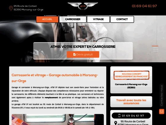 Garage automobile à Morsang-sur-Orge - retouche carrosserie