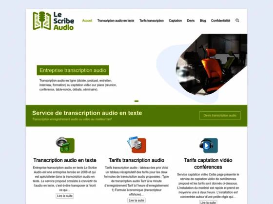 Transcription audio en texte - Transcription audio en texte au meilleur prix