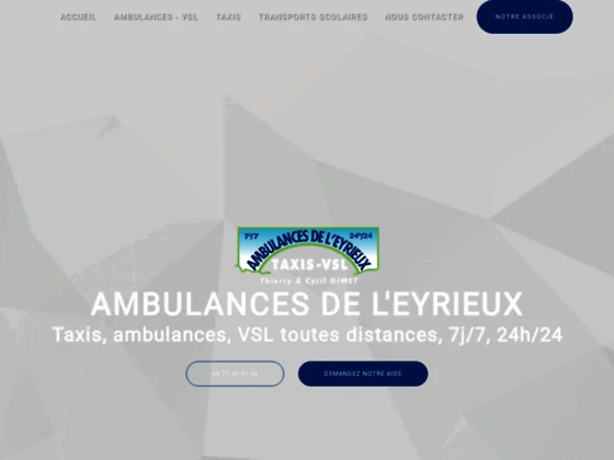 Taxi ambulance de l'eyrieux