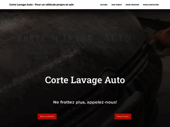 Corte lavage auto