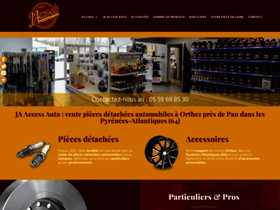 JA Access Auto : pièces & accessoires auto pas cher, neuves & d'origine à Orthez (64)
