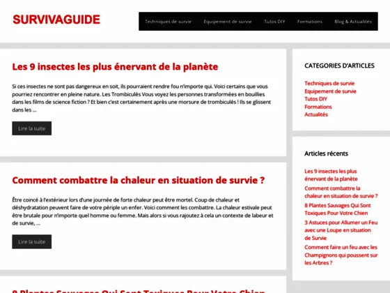 Découvrez des techniques de survie utiles