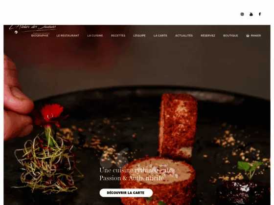 Biographie - L'atelier des Saveurs By Stéphane Garcia