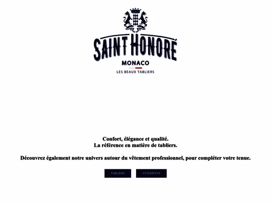 Saint Honoré Monaco - les beaux tabliers