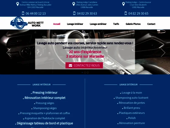 Centre de nettoyage intérieur voiture Marseille - Auto Nett Work
