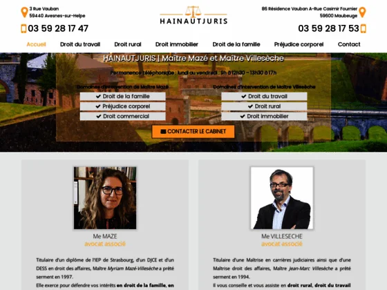 Avocats à Avesnes-sur-Helpe, Maître Mazé et Maître Villesèche