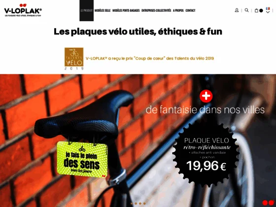 Plaque de vélo