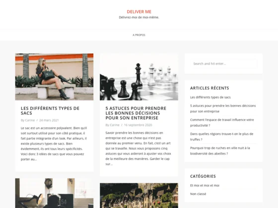 Deliver Me, votre plateforme d'actualités