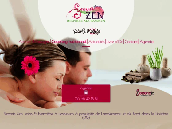 Secrets Zen : massage à domicile ou en entreprise près de Brest, Morlaix & Landerneau (29)
