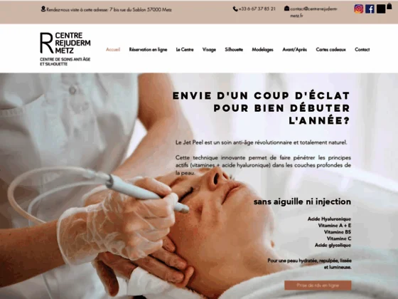 Centre Rejuderm à Metz - Soins anti-âge visage et corps silhouette