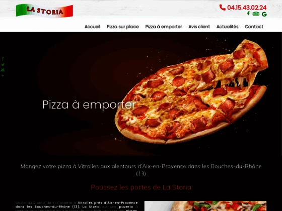 Pizzeria la Storia : pizza à emporter & fait maison à Vitrolles | Bouches-du-Rhône (13)