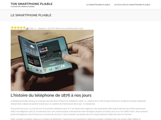Ton Smartphone Pliable
