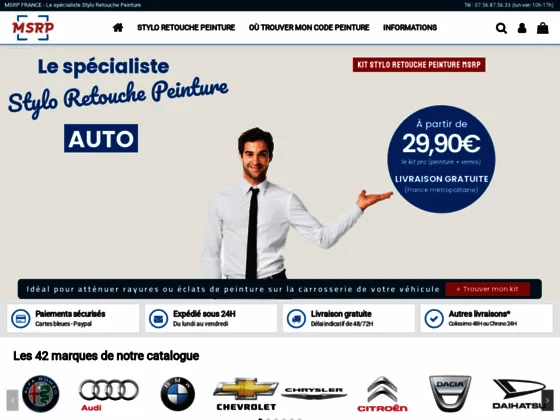 Stylo retouche peinture Mercedes