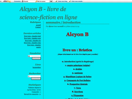 Alcyon B - Livre de science-fiction en ligne