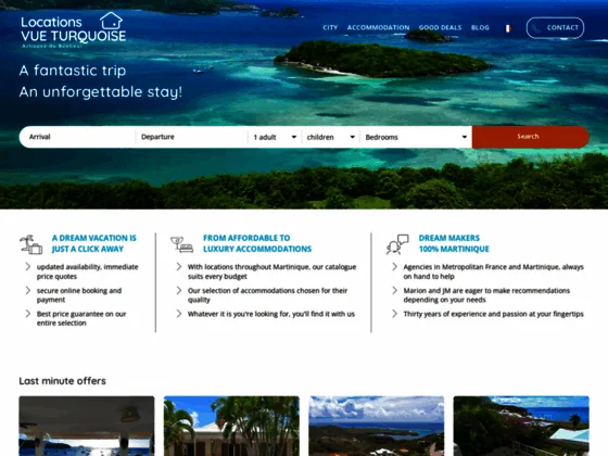 Locations Vue Turquoise: services de location de vacances pour séjourner en Martinique