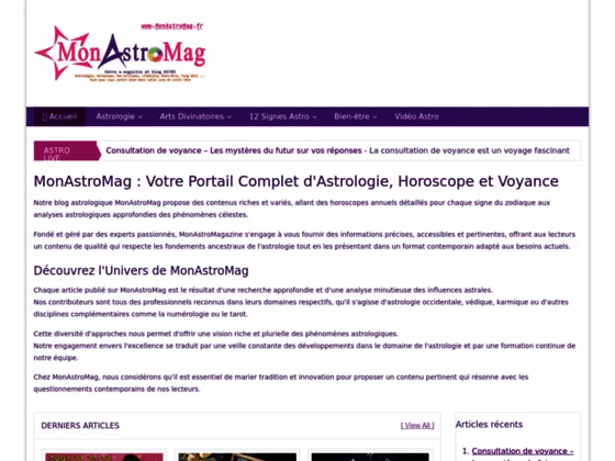 MonAstroMag - Le blog d'astrologie, voyance et horoscopes