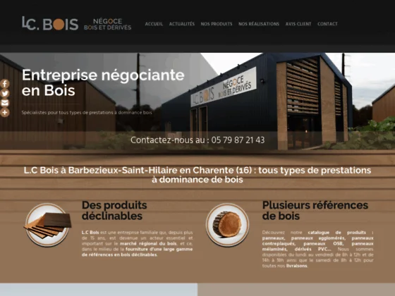 L.C. Bois : bois exotique, de charpente & panneaux OSB, contreplaqués en Charente (16)