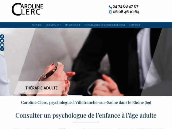 Clerc Caroline : psychothérapie pour enfant & thérapie de couple à Villefranche-sur-Saône 