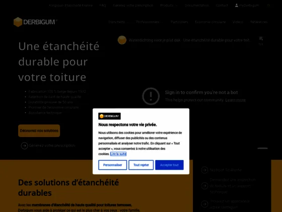 Derbigum, étanchéité, toit terrasse