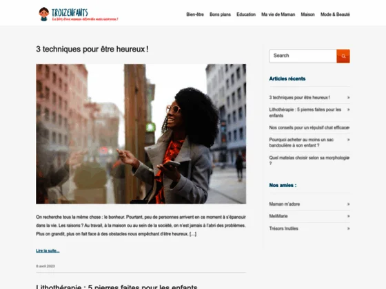 Troizenfants, un blog pour les mères