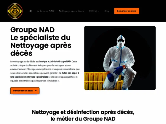 Groupe Nad - Entreprise de nettoyage et désinfection spécialisée 