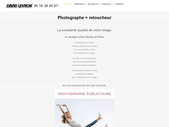 David Levron, photographe publicitaire à Nantes