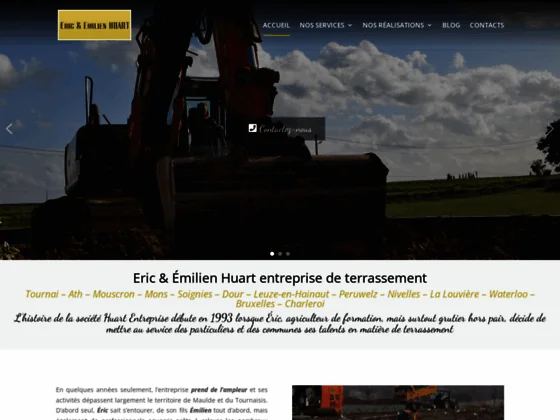 Eric & Émilien Huart entreprise de terrassement