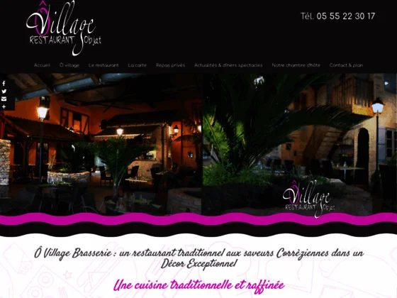 Ô Village Brasserie : restaurant français, cuisine traditionnelle à Brive la Gaillarde 